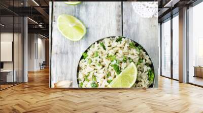 cilantro lime garlic brown rice Wall mural