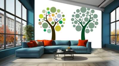 vector tree Wall mural