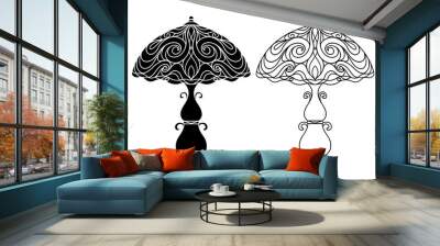 Vintage lamps Wall mural