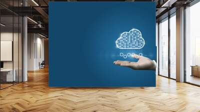 Cloud computing and process automation. Wall mural