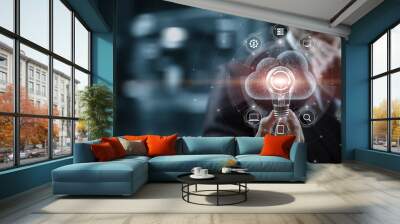 Concepts ideas of information technology. Wall mural