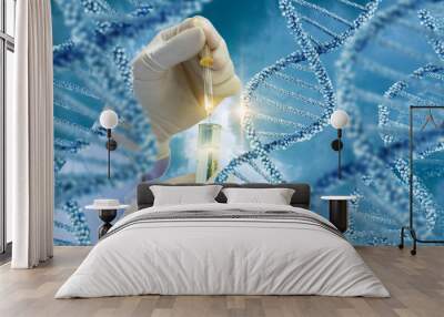 Testing of DNA molecules . Wall mural