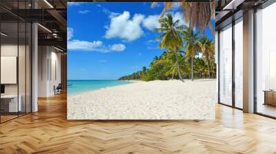 Beautiful tropical background Wall mural