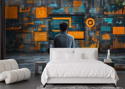 business technology internet and network concept adwords Wall mural