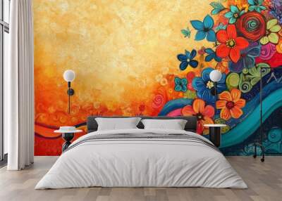 Hispanic Heritage month concept Wall mural