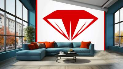 Diamond logo Wall mural