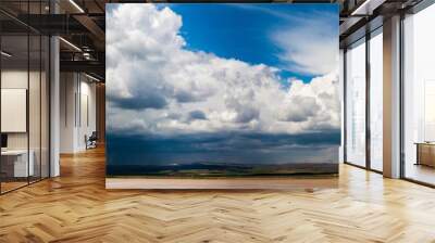 Panorama of beautiful sky with stormy clouds Wall mural