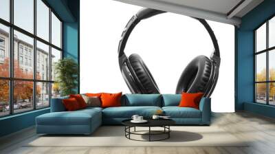 headphones  isolated on white background Wall mural