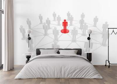 leadership business concept Wall mural