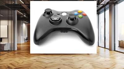 video game controller isolated on white background Wall mural