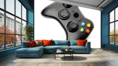 video game controller isolated on white background Wall mural