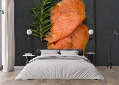 smoked salmon Wall mural