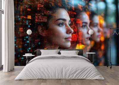 personality business technology concept Wall mural