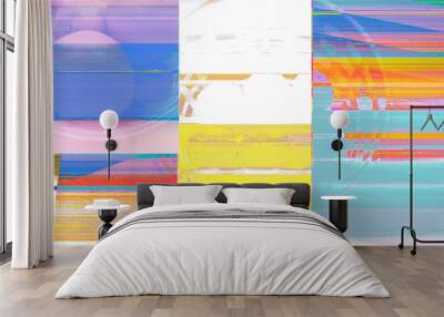 set of colorful banners Wall mural