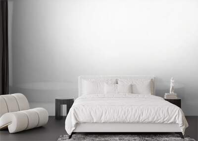 simple composition, two pedestals on a white background Wall mural