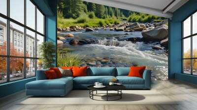 stream in the mountains Wall mural