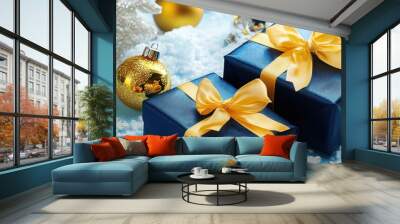 The Gifts with Yellow Bows Wall mural