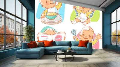 little baby breakfast Wall mural