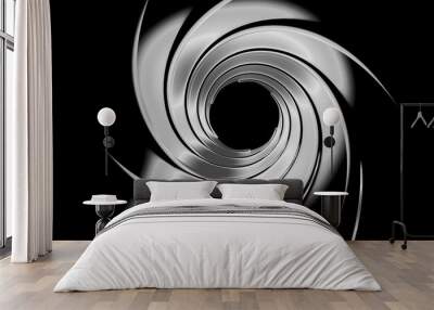 gun barrel 3d illustration Wall mural