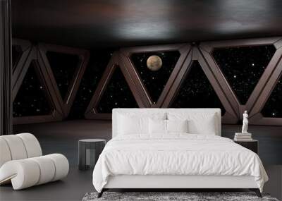 Space environment  ready for comp of your characters 3D rendering Wall mural