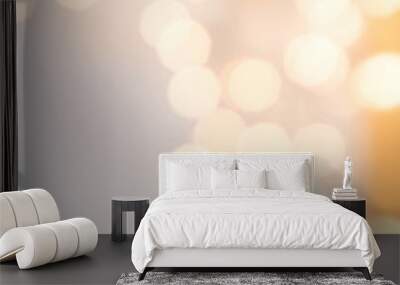 elegant abstract christmas background with blur golden lights. b Wall mural