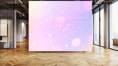 Magic glowing background with rainbow mesh. Fantasy unicorn  gradient backdrop  with fairy sparkles, blurs, glittering lights and  stars. Wall mural