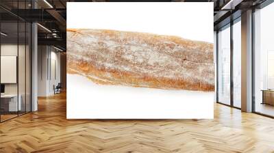 Sliced bread isolated on a white background. Bread baguette  Top view. Food concept. Wall mural