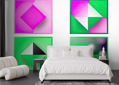 Abstract geometric background Wall mural