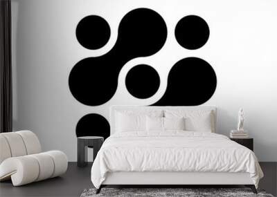 Abstract logo. Icon design. Template elements. Geometric abstract logos Wall mural