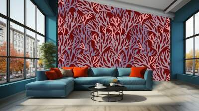 Coral seamless pattern Wall mural