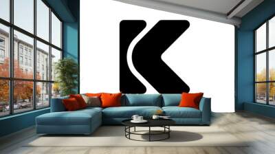 Letter K logo. Icon design. Template elements - vector sign Wall mural