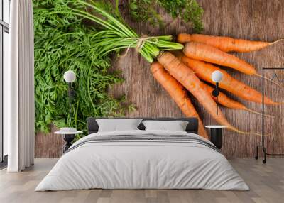 Fresh carrots Wall mural