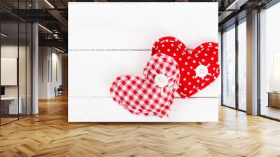 Two decorative heart for Valentines day Wall mural