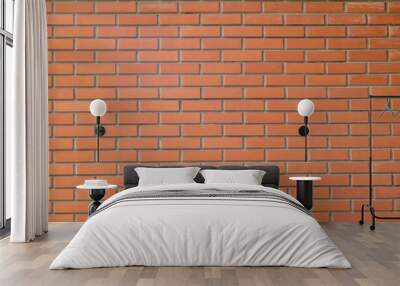 The red brick wall texture background is neatly arranged Wall mural