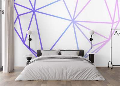 Vector abstract polygonal geometric abstract heart Wall mural