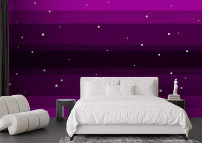 Pixel art of 80s Retro sci-Fi background. Pixel art background. 8bit Vector illustration Wall mural