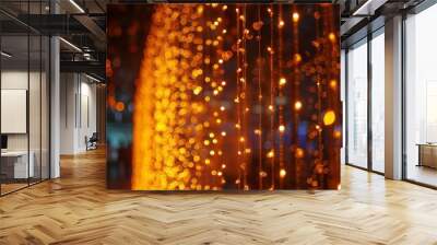 gold shiny lights Wall mural