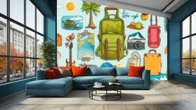 Summer travel concept Wall mural