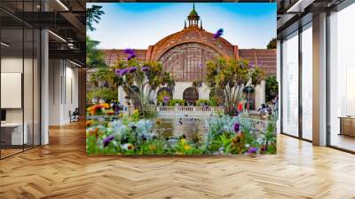 The Lily Pond at Balboa Park, San Diego, California. Wall mural