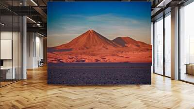 volcanoes Licancabur and Juriques, Chile Wall mural