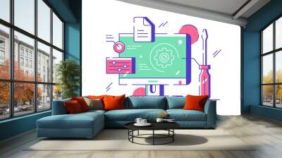 Customization and setting design online Wall mural