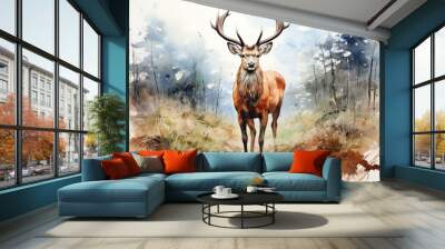 deer in the forest Wall mural