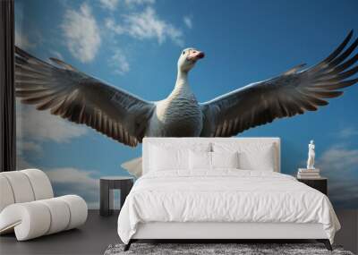 wild geese in flight Wall mural