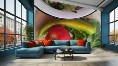 fresh salad Wall mural