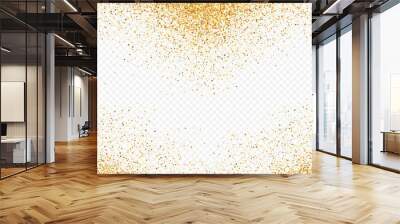 Gold Shine Golden Transparent Background.  Wall mural