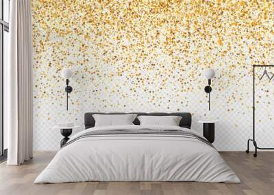 Golden Splash Holiday Transparent Background.  Wall mural