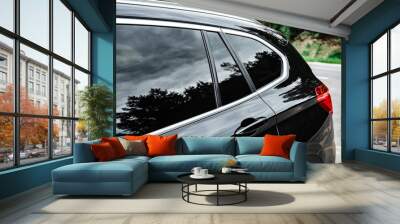 Modern car with tint back windows. Wall mural