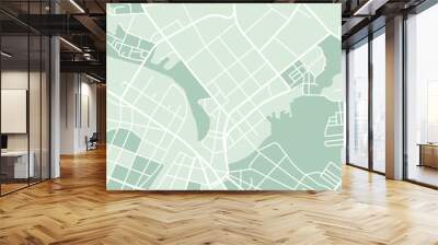 city map Wall mural