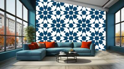 Geometric Islamic Seamless Pattern for decoration greeting card or interior. Vector Illustration. Wall mural