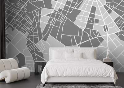 grey map seamless Wall mural